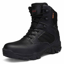 Men&#39;s Work Boots Tactical Boots Military for Men Plus Size Safety Shoes Man 2021 - £63.00 GBP