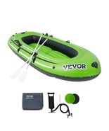 VEVOR Inflatable Boat, 4-Person Inflatable Fishing Boat, Strong PVC Portable Boa
