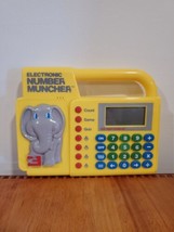 Vintage 1989 Electronic Handheld Game Educational Number Muncher Vtech 80&#39;s - £18.31 GBP