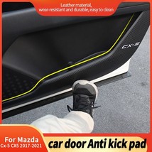 For Cx-5 CX5 KF 2017-2021 4pcs Leather Car Door Anti Kick Pad Protection Side Ee - £85.30 GBP