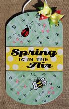 1 Pcs Spring is in the Air Bee Ladybug Sign Wall Door Hanger #MNCM - £20.72 GBP