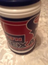 NFL Houston Texans Whirley beverage mug travel 32 oz insulated tumbler blue - £10.38 GBP