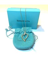 Tiffany &amp; Co. Open Leaf Necklace Pendant Top Sterling Silver SV 925 W/Box - $81.56