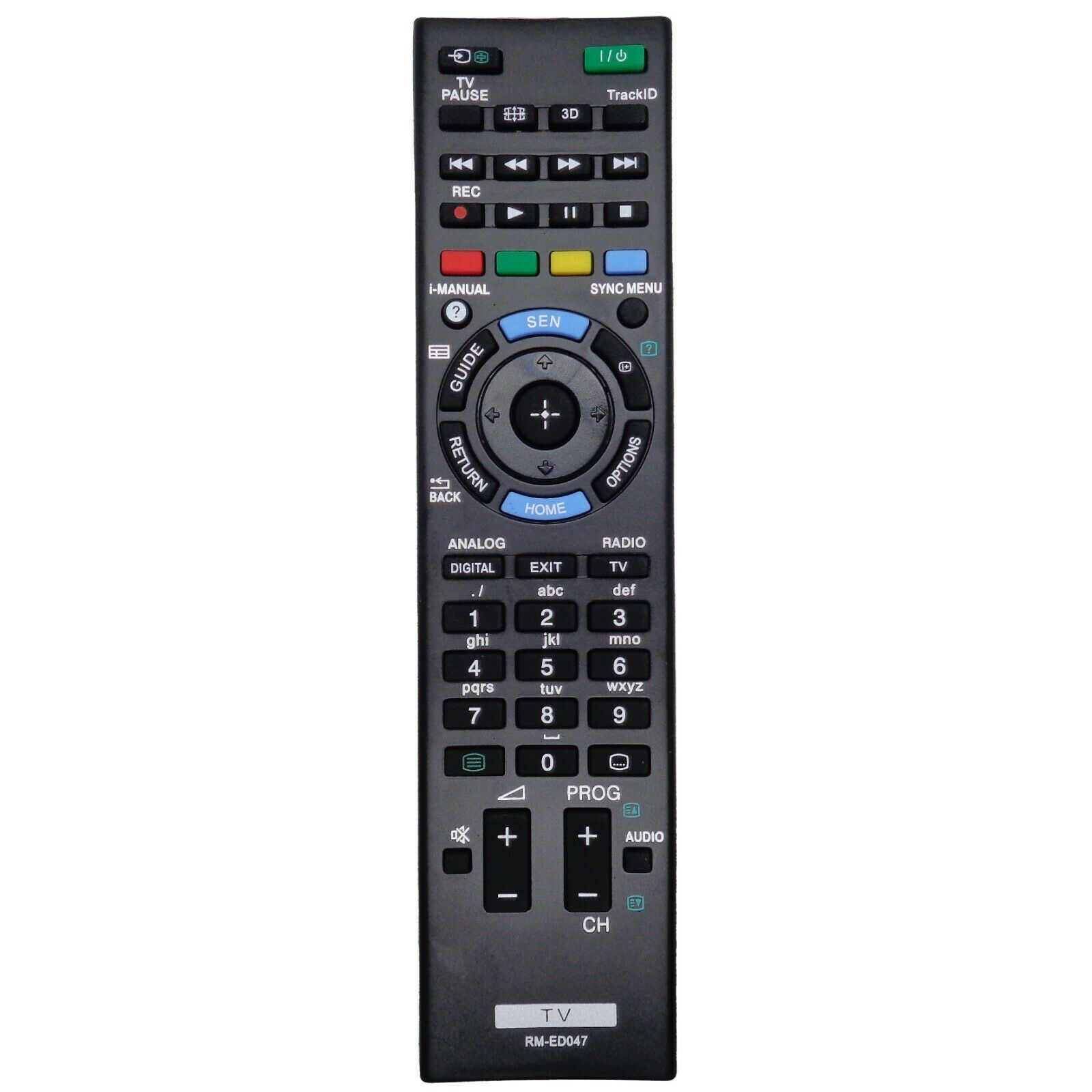 Sony RM-ED047 Aftermarket TV Replacement Remote KDL-55HX850, KDL-46HX850 - $8.90