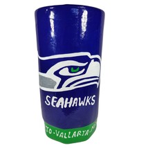 NFL Seahawks Large Pottery Mug Cup Stein Puerto Vallarta Mexico Handmade... - £13.34 GBP