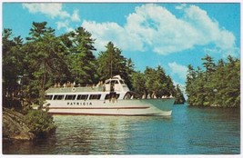 Postcard Cruise Ship Patricia Paradise Bay On Lake George New York - £3.05 GBP