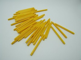 50 K&#39;nex Rod 86mm Yellow Replacement Part Piece Plastic 90953 - $5.93