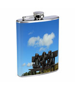 Monkey See Hear Speak Em1 8oz Stainless Steel Flask Drinking Whiskey Liquor - $307.81 MXN