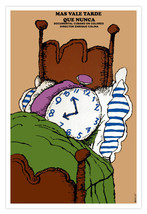 Decoration movie Poster.Room wall decor.Alarm clock is late and sleeping,Funny! - £12.75 GBP