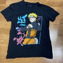 Vintage Naruto Shippuden (2002) Mens Tshirt Black T-Shirt Size Small - £11.83 GBP