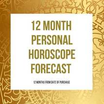 12 month, 1 year Horescope Astrological Forecast with 1 free question - £22.67 GBP