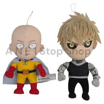 One Punch Man Plush Set Saitama 8&quot; &amp; Genos 9&quot; Great Eastern Entertainmen... - $55.69 CAD