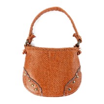 2003 Bratz Style It Sasha Pleather Hobo Purse Camel Brown Handbag Rivets... - £4.74 GBP