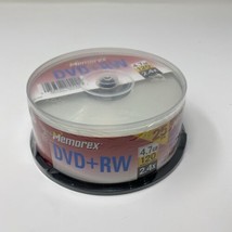 Memorex DVD+RW 4.7GB 2.4x 120 Minutes 25-Pack Spindle New Old Stock - £9.84 GBP