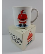 Recycled Paper Products &quot;Santa&#39;s Back&quot; Ceramic Mug Cup w/Box ~ Made in J... - $283.15 MXN