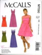 McCall&#39;s M7090 Womens 18W to 24W Special Occasion Formal Dress Sewing Pa... - £11.80 GBP