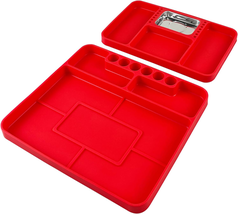 2 Piece Silicone Tool Tray with Magnetic Small Parts Tray, Automotive Non-Slip F - $27.10