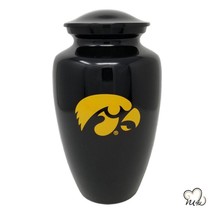 University of Iowa Football Cremation Urn, Black Adult Urn - £173.28 GBP