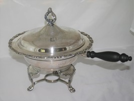 Vintage Oneida Seacrest Silverplate Chafing Dish with Lid, Liner, Stand,... - $78.00