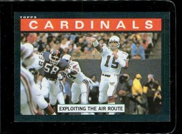 Vintage 1985 TOPPS Football Trading Card #137 St Louis Cardinals Team Leaders - £9.83 GBP