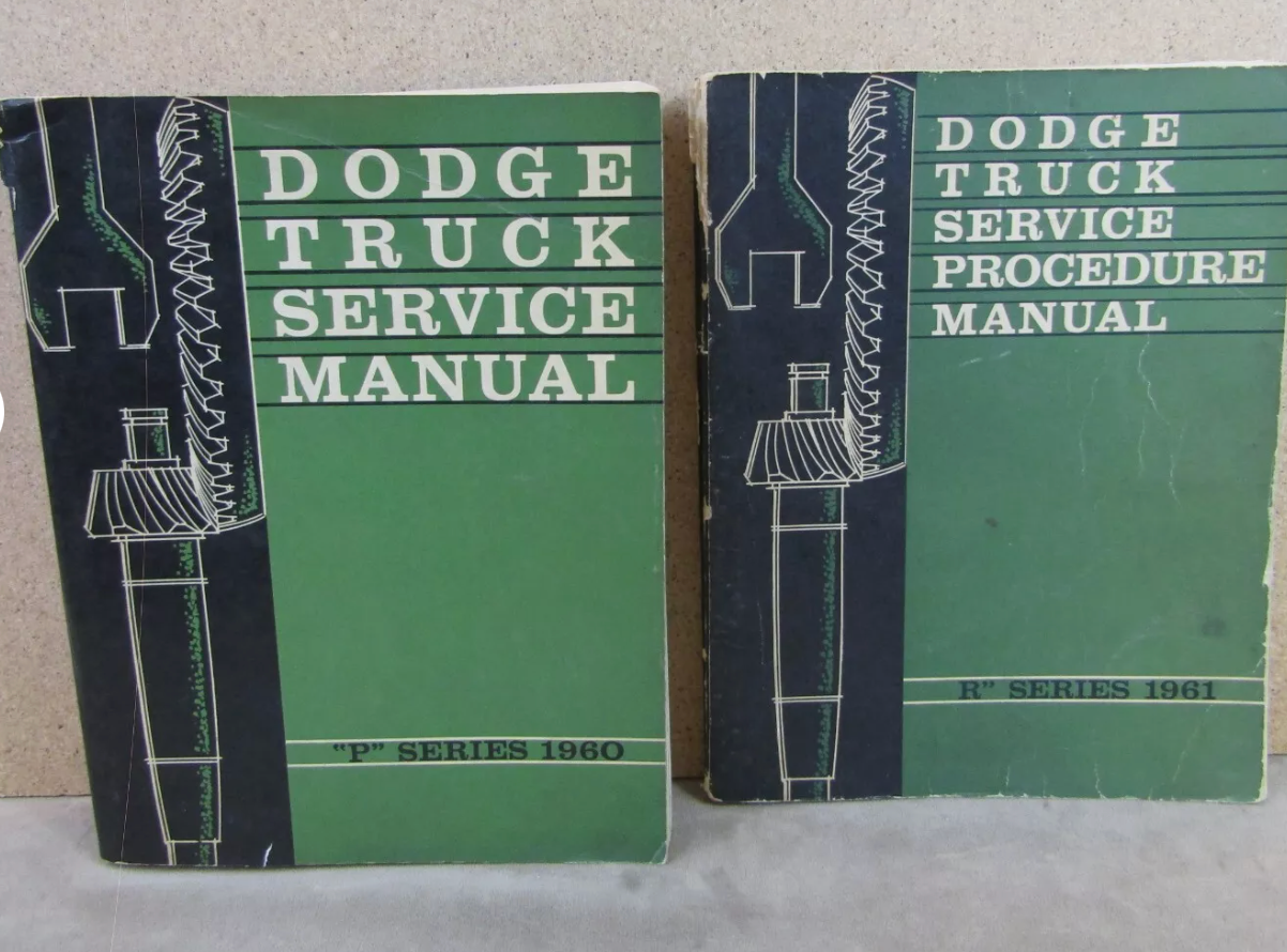 1960 1961 1963 60s Dodge Truck P Series Service Repair Shop Manual OEM Set - £25.75 GBP