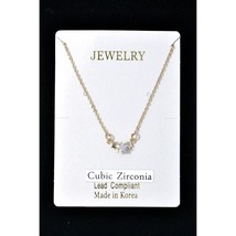 CZ Starfish Pendant Collar Necklace - £6.96 GBP