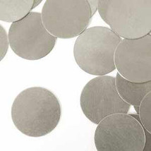  Stamping Blank Circle 1 Inch Metal Blanks Silver Aluminum Metal Stamping - $6.19