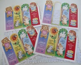 15 Vintage Current Religious Kids Bookmarks Diecuts Expressions of Faith... - $7.50