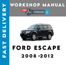 Ford Escape 2008 2009 2010 2011 2012 Service Repair Workshop Manual - £5.58 GBP
