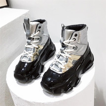 Fashion Women&#39;s Boots Winter Sports Style High-Top Shoes Leather Platform Shoes  - £83.26 GBP