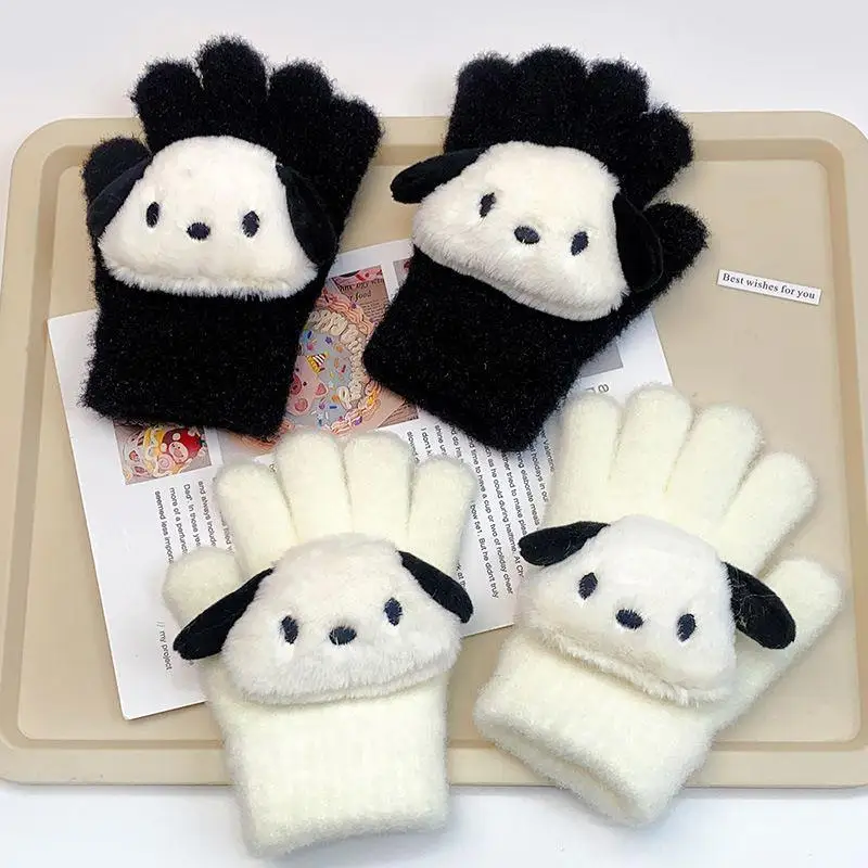 1-3 Years Old New Kawaii Cartoon Sanrios Plush Children Gloves Pochacco Cute - £10.39 GBP