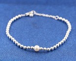 Sterling silver Treated Freshwater Cultured Pearl &amp; Beads Bracelet 59317... - £21.15 GBP
