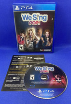 We Sing Pop! (Sony Playstation 4, PS4) CIB Complete - Tested! - $31.45