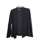 Eileen Fisher Womens Wool Sweater Black Small Cardigan Long Sleeve Open ... - £29.75 GBP