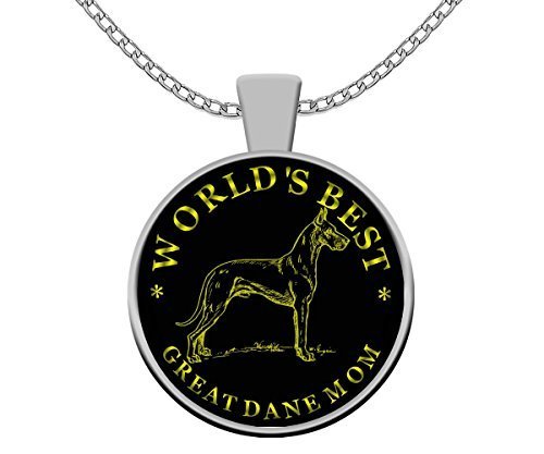 Omtheo Great Dane Necklace For Women - Dog Mom - Worlds Best - $24.45