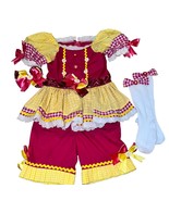 Spring OOC Beauty Pageant Yellow/Fuschia Outfit Little Girls Size 5-6 - £76.64 GBP
