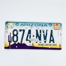 2008 United States Arizona Grand Canyon Passenger License Plate 874-NVA - £14.79 GBP