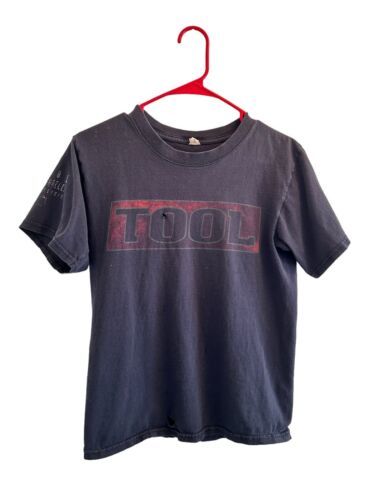 VTG Y2K 2006 TOOL 10,000 DAYS BLACK GRAPHIC SHIRT DOUBLE SIDED SMALL FADED HOLES - $76.00