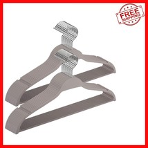 Non-Slip Gray Plastic Hangers, 20-Pack – Ideal for Suits &amp; Dresses - $741.18 MXN