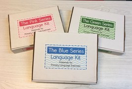The Pink, Blue &amp; Green Series - Montessori Materials - 3 Complete Language Kits  - £332.50 GBP