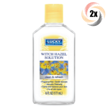 2x Bottles Lucky Witch Hazel Solution | Clean &amp; Refresh | 6oz | Fast Shi... - £9.19 GBP
