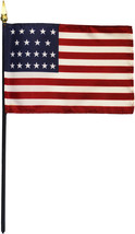 USA (21-Stars) - 4&quot;X6&quot; Stick Flag - $3.42