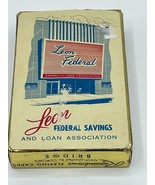 Vintage Remembrance Playing Cards Leon Federal Savings and Loan Full Deck - $11.39