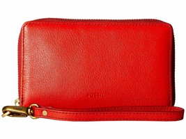 New Fossil Women Emma Zip Around Rfid Smartphone Wallet Variety Colors - £64.13 GBP