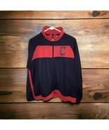 Cleveland Indians GII Sports Full Zip Jacket Shirt Navy/Red Size XL - NE... - $32.66