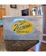 VTG Cronstroms Drink Vernor&#39;s Ginger Ale Aluminum Cooler Advertising 195... - €173,74 EUR