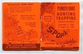 A Digest of Pennsylvania Hunting Trapping Regulations 1980 - $11.88