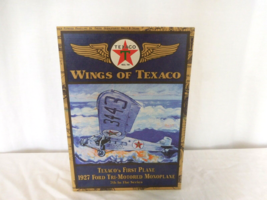 Wings of Texaco 1927 Ford Tri-Motored Mono Airplane Model 1999 Metal Min... - $17.82