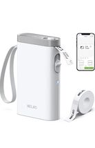 Nelko P21 Bluetooth Label Printer White with 14x40mm 100pc Roll and 14x40mm - $14.62
