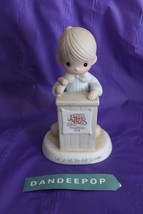 Precious Moments Enesco 1982 E-0303 Let Us Call The Club to Order Figurine - £15.63 GBP